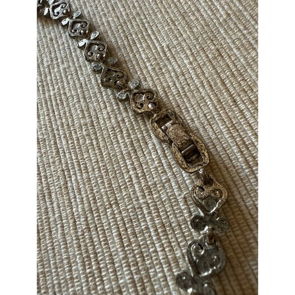 Vintage Silver & Green Gemstone Choker Necklace Princess Exotic India - Picture 9 of 14